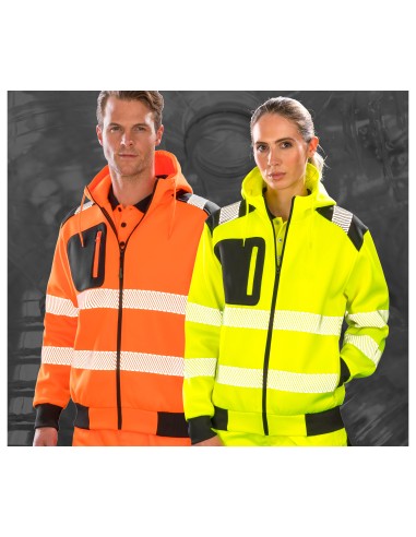 RES-R503X-Recycled Zipped Safety Hoody